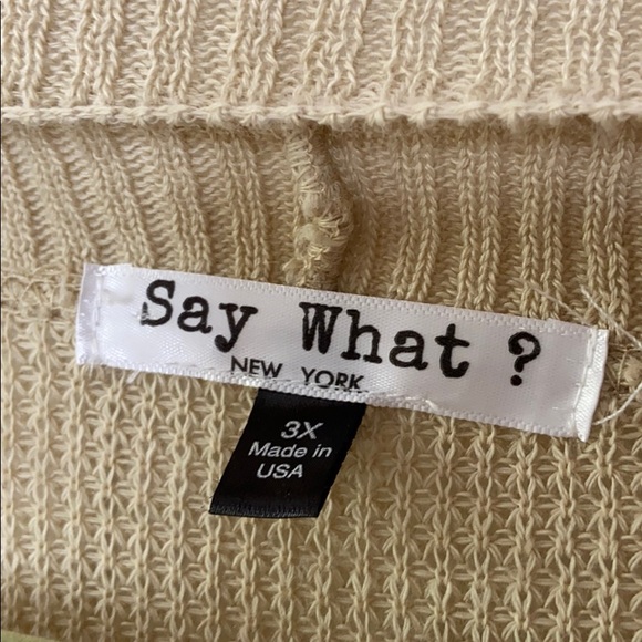 Cream Keyhole Sweater Top - Picture 3 of 5